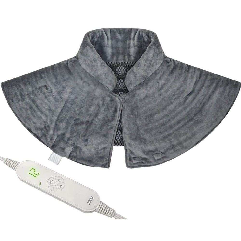 Weighted Heating Pad for Neck and Shoulders - 2.2lb Hot Stone - Auto Shut Off